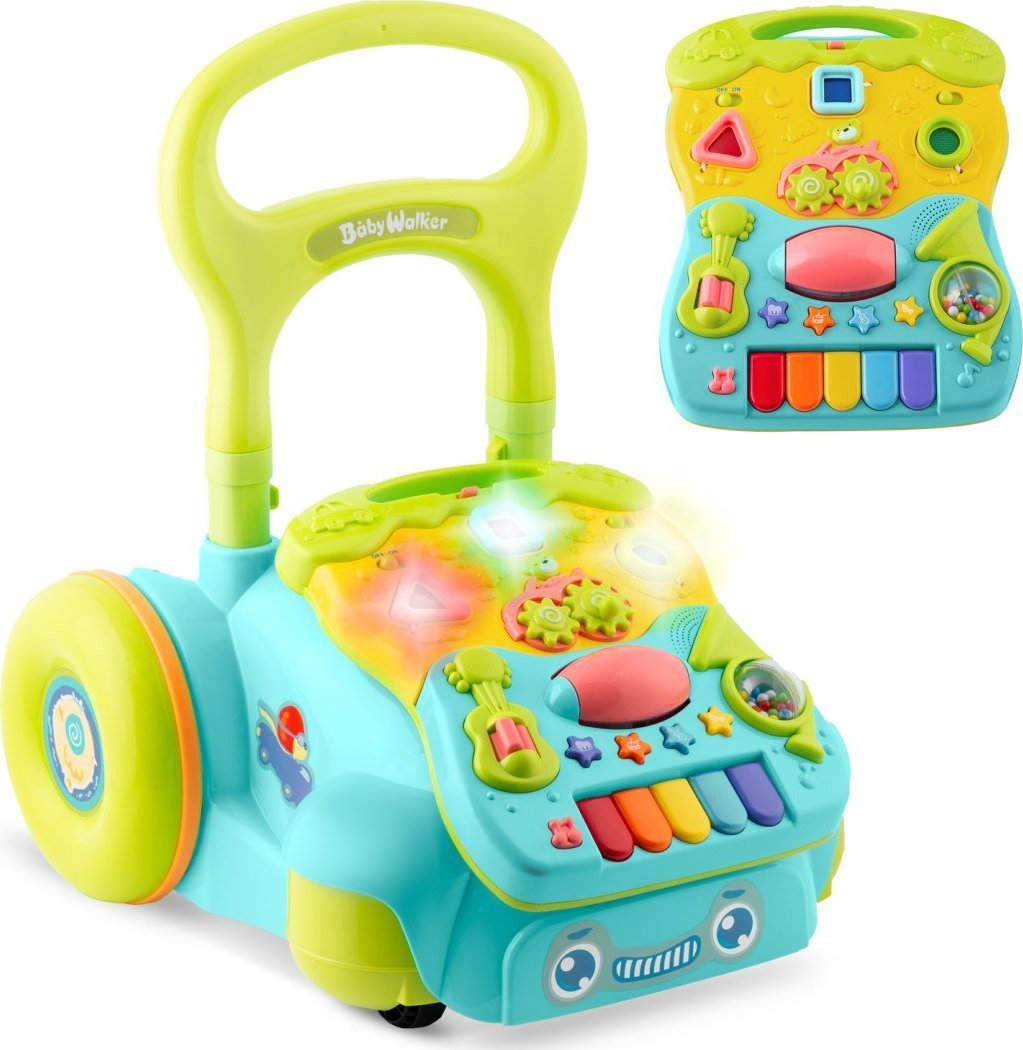 Ricokids Chodzik edukacyjny z muzyką 2w1 RK-744 Ricokids turkusowy