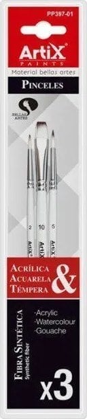 Pędzle syntetyczne 3szt