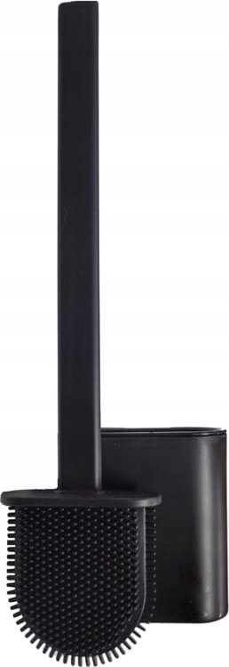 Szczotka WC 36,5x6,5cm stojąca lub do zawieszenia na ścianie Czarny Mat