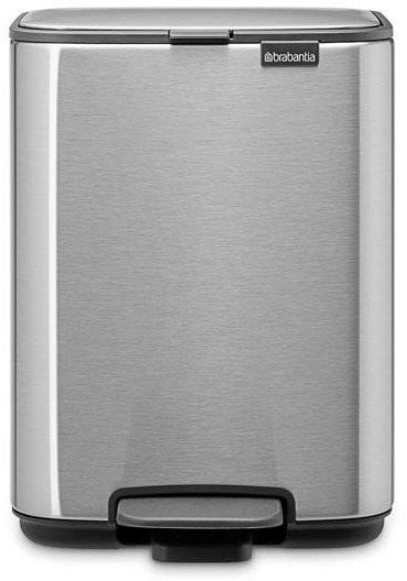 Brabantia Bo Pedal Bin 4L - Matt Steel Fingerprint Proof