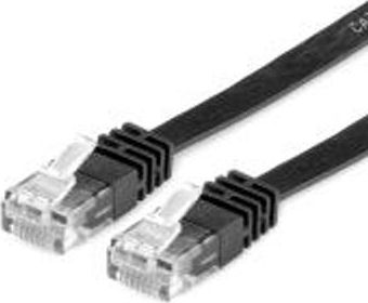 Secomp Kabel krosowy UTP kat.6, płaski, czarny 0,5m (21,99.0960)