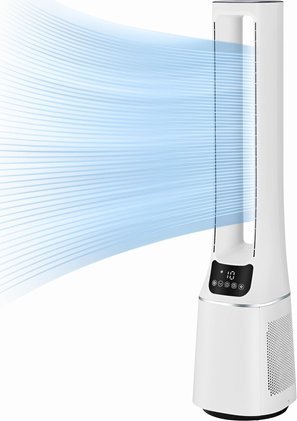 Wentylator Midea | Bladeless Fan with Air purifier | MFP-120 | Stand fan | White | Diameter 15 cm | Number of speeds 10 | Oscillation | Yes | Timer