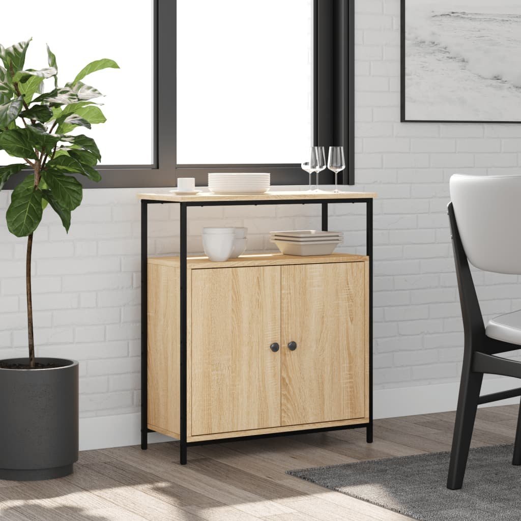 vidaXL Szafka, dąb sonoma, 70x30x80 cm, materiał drewnopochodny