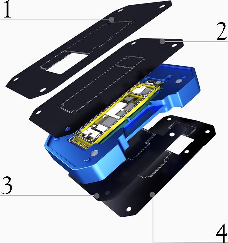 Techrebal PLATFORMA MONTAŻOWA DO REBALLINGU IPHONE X-11PM