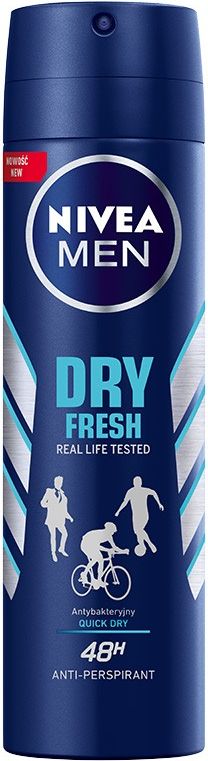 Nivea Dezodorant DRY FRESH spray męski 150ml - 0185996