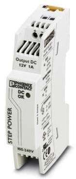 Zasilacz Phoenix Contact STEP-PS/ 1AC/12DC/1 adapter zasilający inwerter Wewnętrzna Biały