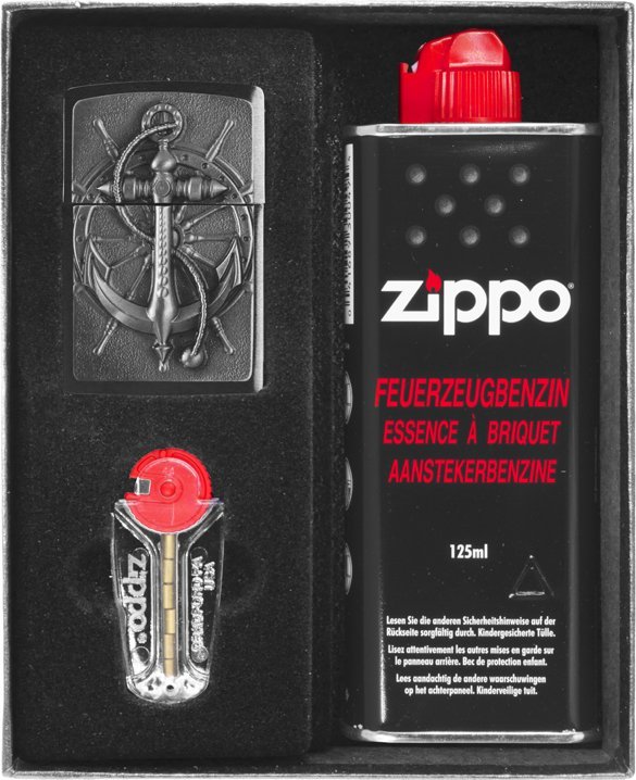 Zestaw ZIPPO Zapalniczka NAUTIC EMBLEM Prezentowy No1