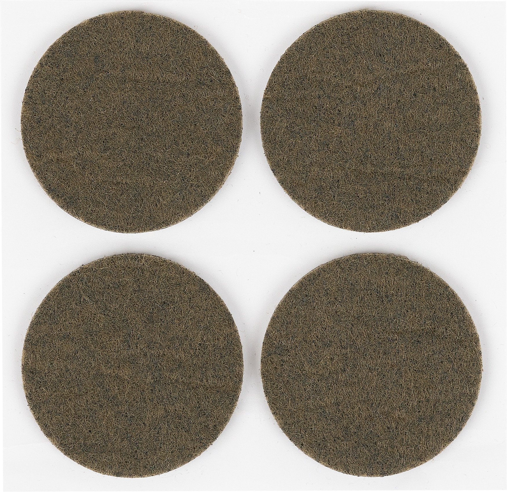 FELT PADS D35 BROWN 4PCS