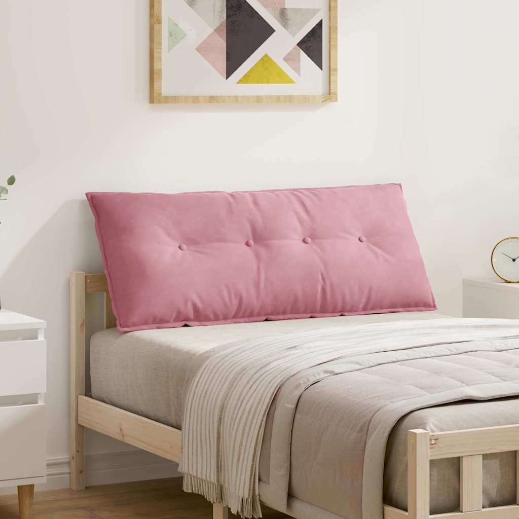 vidaXL Poduszka na plecy Różowy 120 x 50 cm Tkanina sztruksowa