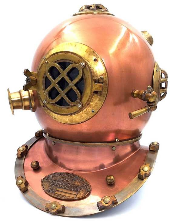 Wielki hełm nurka replika wysokość 45 cm NI1431