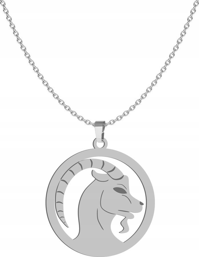 Radziszewska Jewellery Naszyjnik Srebrny ze Znakiem Zodiaku Koziorożec 925 GRAWER DEDYKACJA GRATIS