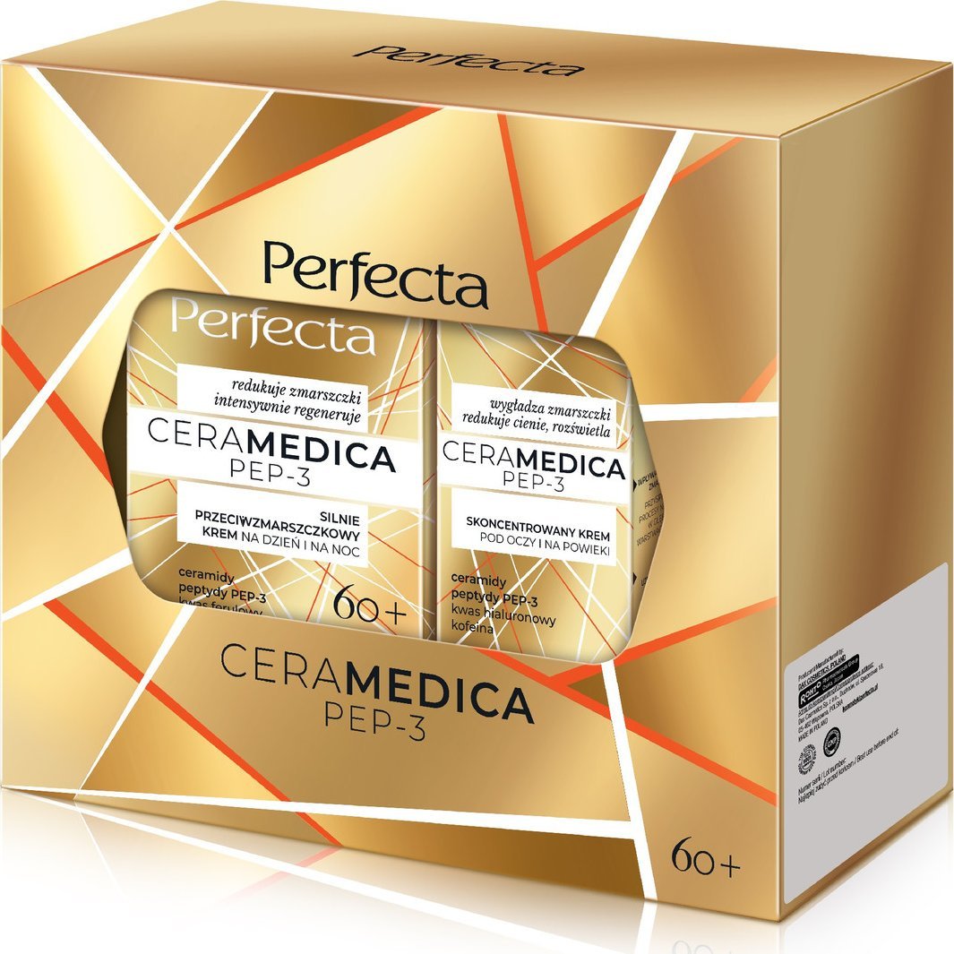 Dax PERFECTA Zestaw prezentowy ceramedica pep-3 (krem 60+ na dzień i noc + krem pod oczy i na powieki)