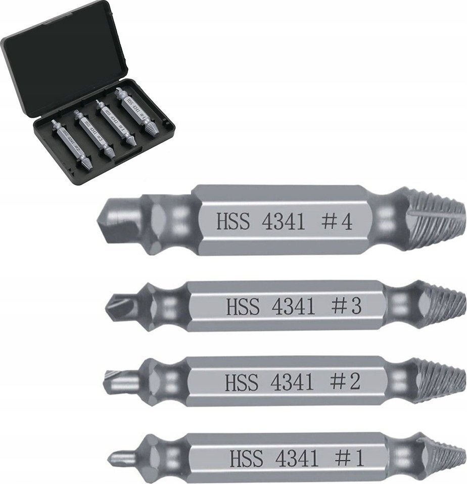 Rosfix BITY DO WYKRĘCANIA ZERWANYCH WKRĘTÓW ŚRUB ZESTAW