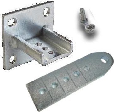 BFT BFT SFR B COMPLETE - regulowany uchwyt (przykręcany) na słupek na 1 siłownik (N735002 00001)