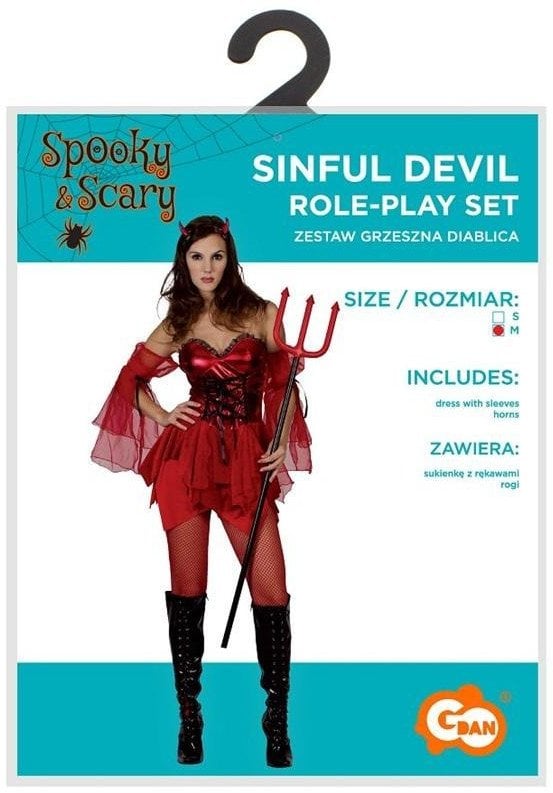 Strój dla dorosłych Grzeszna Diablica rozm. M