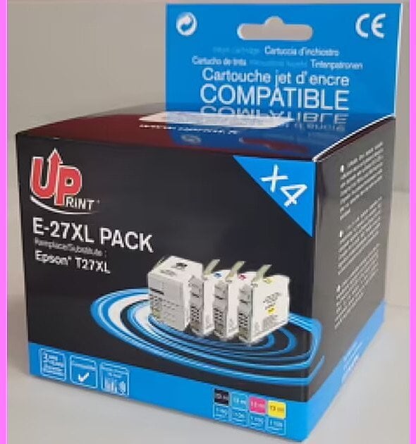 UPrint Epson E-27XL Pack BK (25ml) + C/M/Y (13ml) 3584770723620
