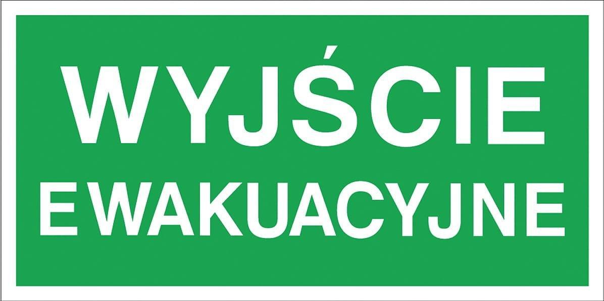 Mój dom Ze-01 - Wyjście Ewakuacyjne Znak Tablica Płyta Bhp