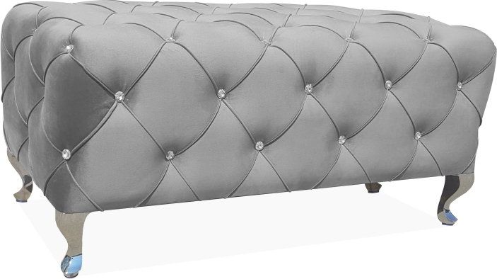 Signal Ławka HESTIA VELVET szara