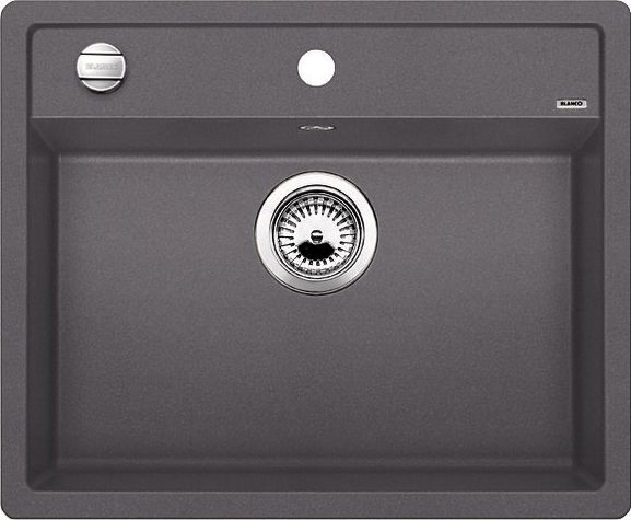Zlewozmywak Blanco Dalago 6 Silgranit szarość skały z korkiem automatycznym (518850)