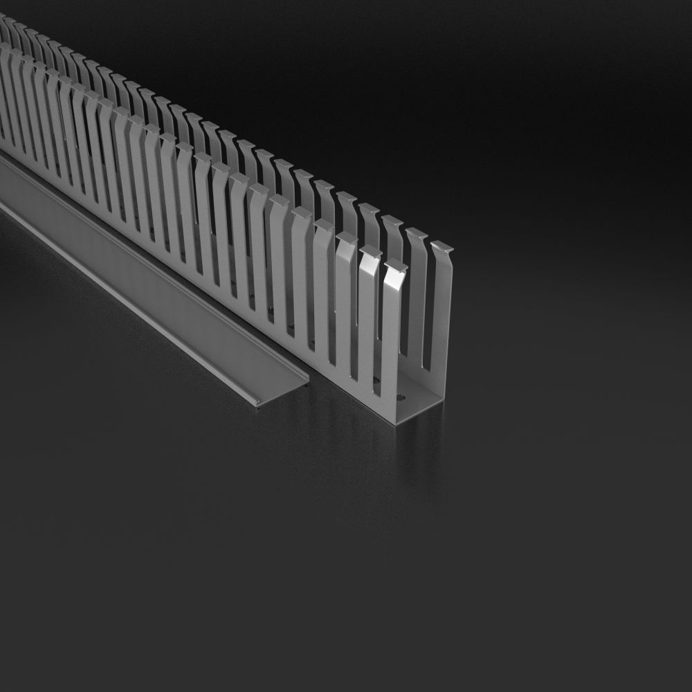 Elettrocanali Korytko grzebieniowe 40x100 Kanał kablowy z pokrywą 1m EC 8827