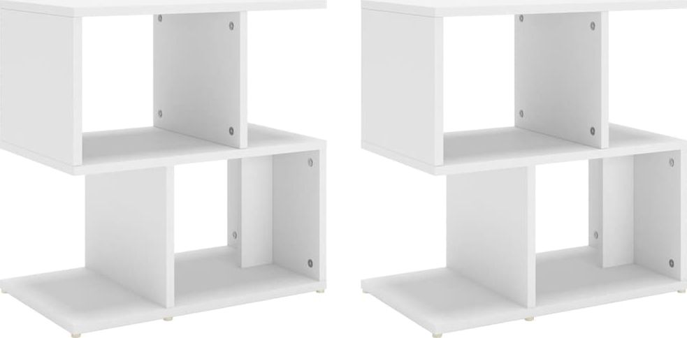 vidaXL Szafki nocne, 2 szt., białe, 50x30x51,5 cm, płyta wiórowa