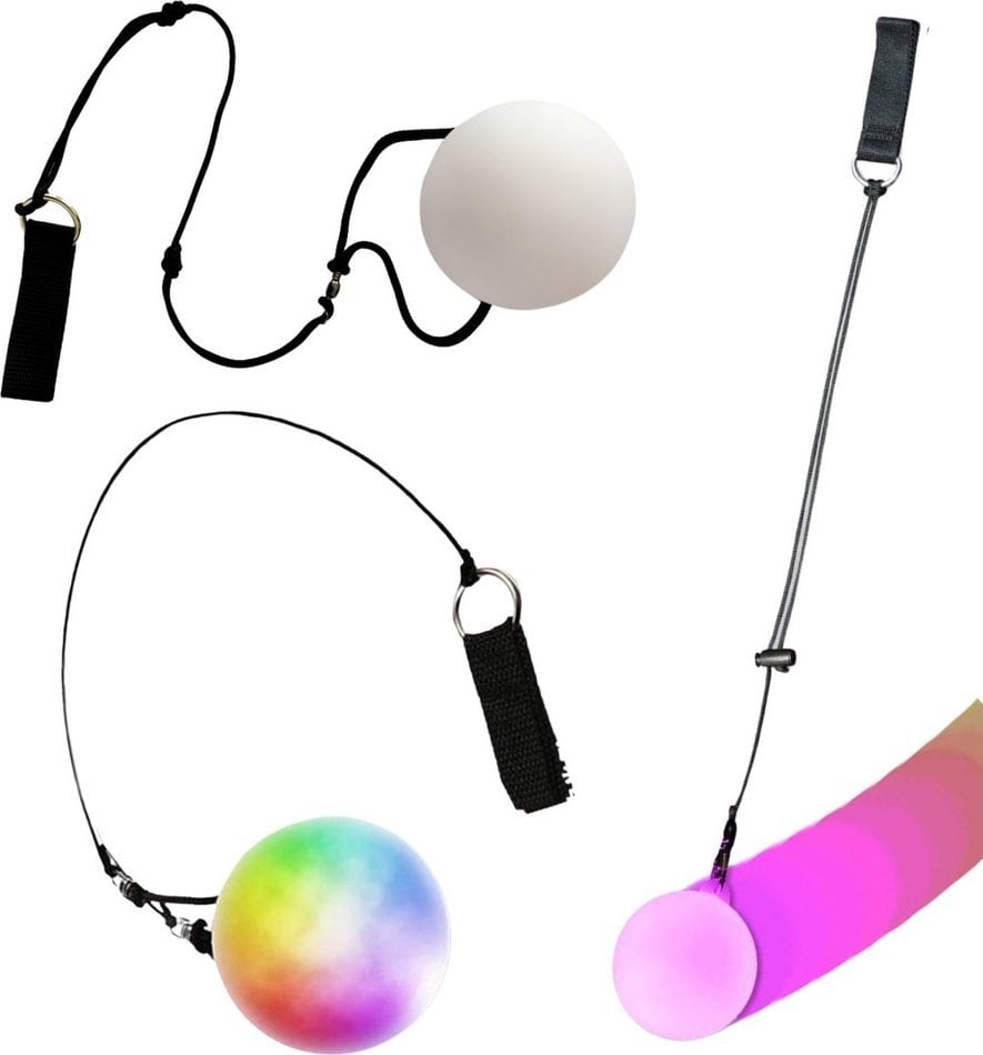 Kule Do Żonglowania Światłowodowe Ledowe LED 2 Kolorowe EDUKAMP