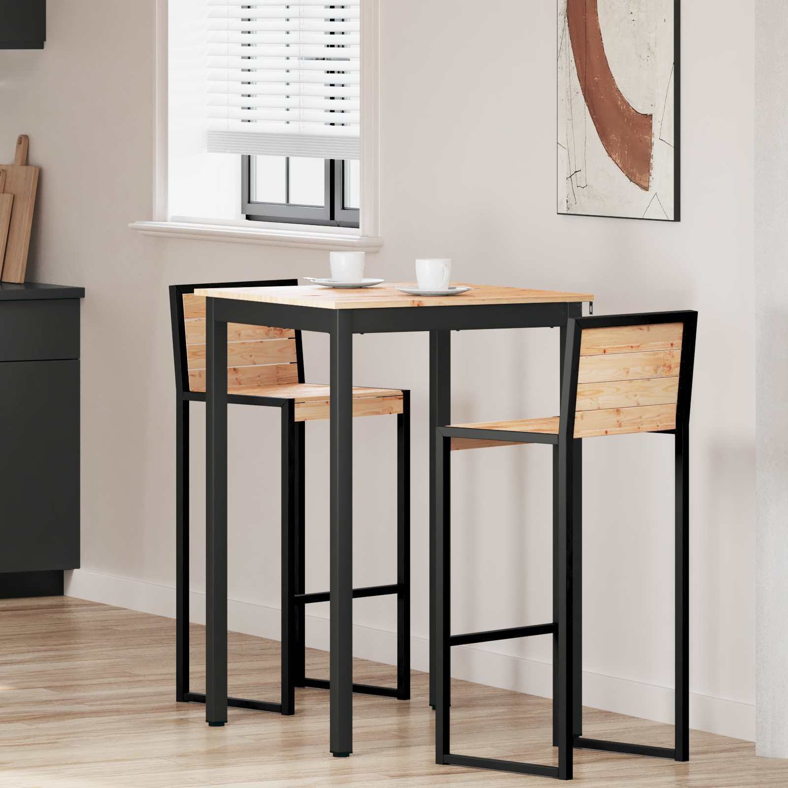 vidaXL Stół Naturalny 110 x 55 x 105 cm Lekkie drewno sosnowe