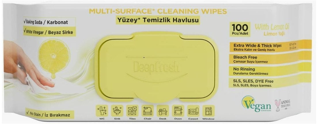 WIPES WET FOR SURF CLEAN DEEPFRE 100PCS