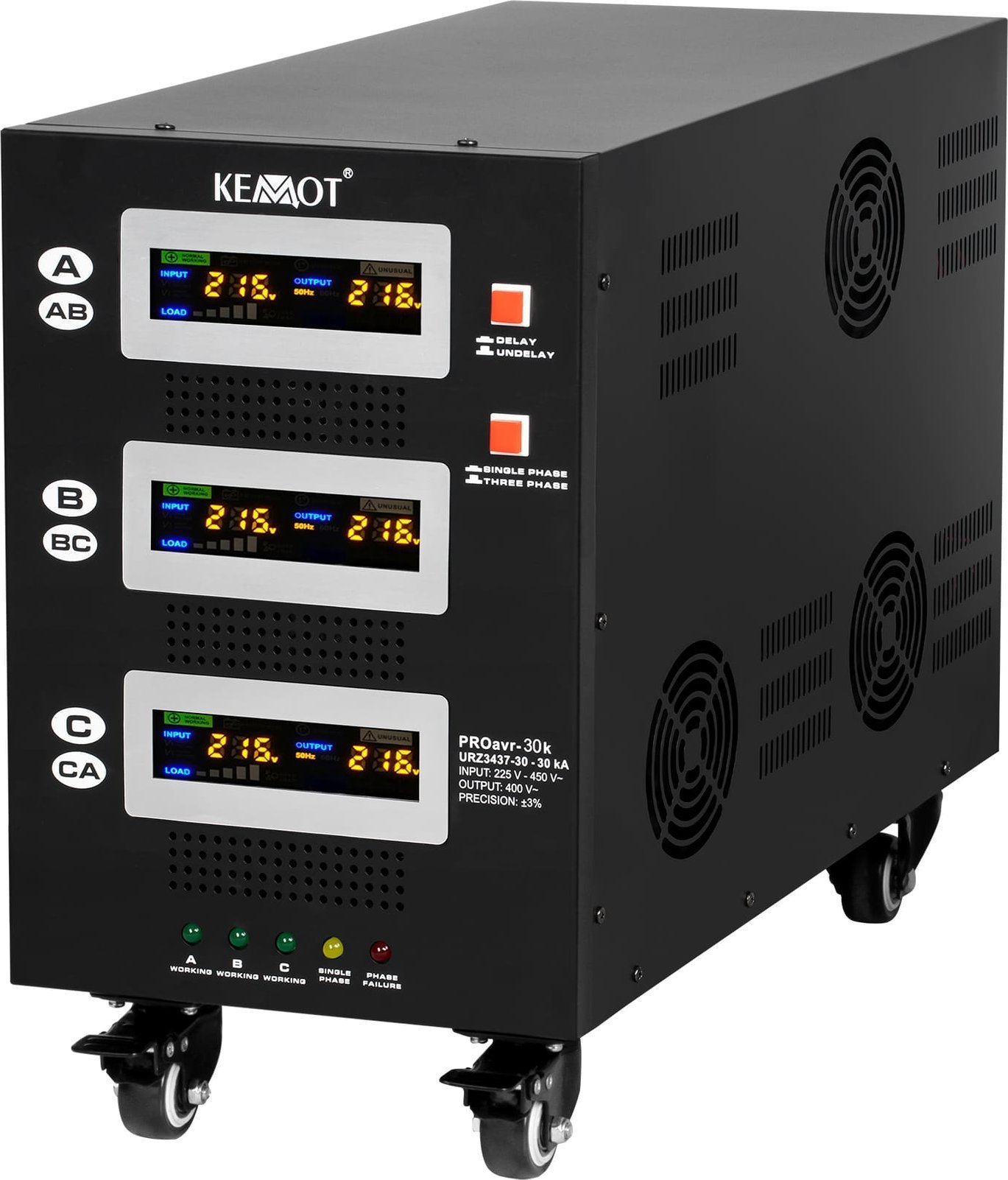 Kemot Automatyczny trójfazowy stabilizator napięcia KEMOT PROavr-30k