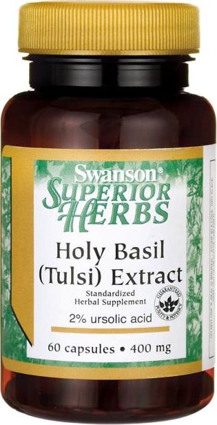 Swanson Swanson - Holy Basil (Tulsi) Ektrakt, 400mg, 60 caps