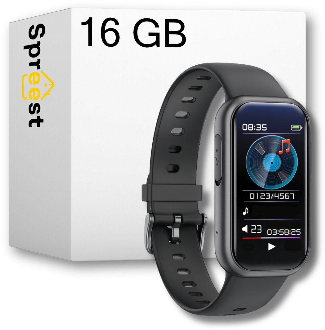 DYKTAFON W ZEGARKU SZPIEGOWSKI MINI CYFROWY PODSŁUCH MAŁY 16GB UKRYTY SMART