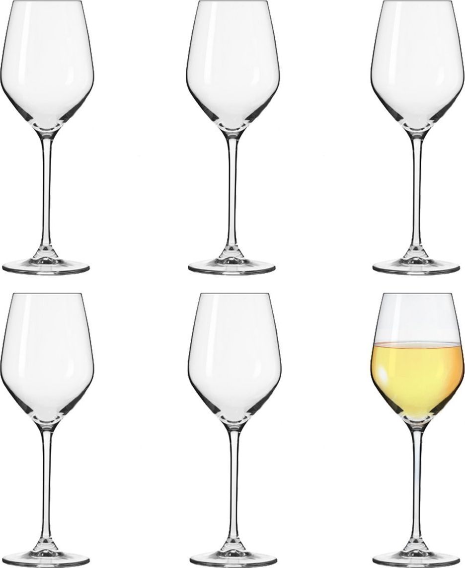 Krosno KIELISZKI DO WINA BIAŁEGO PASSION/ SPLENDOUR 200ML 6SZT