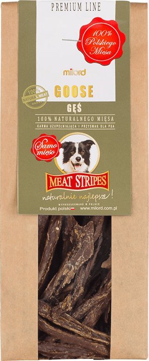 Przysmak dla psa - gęś paski 150 g