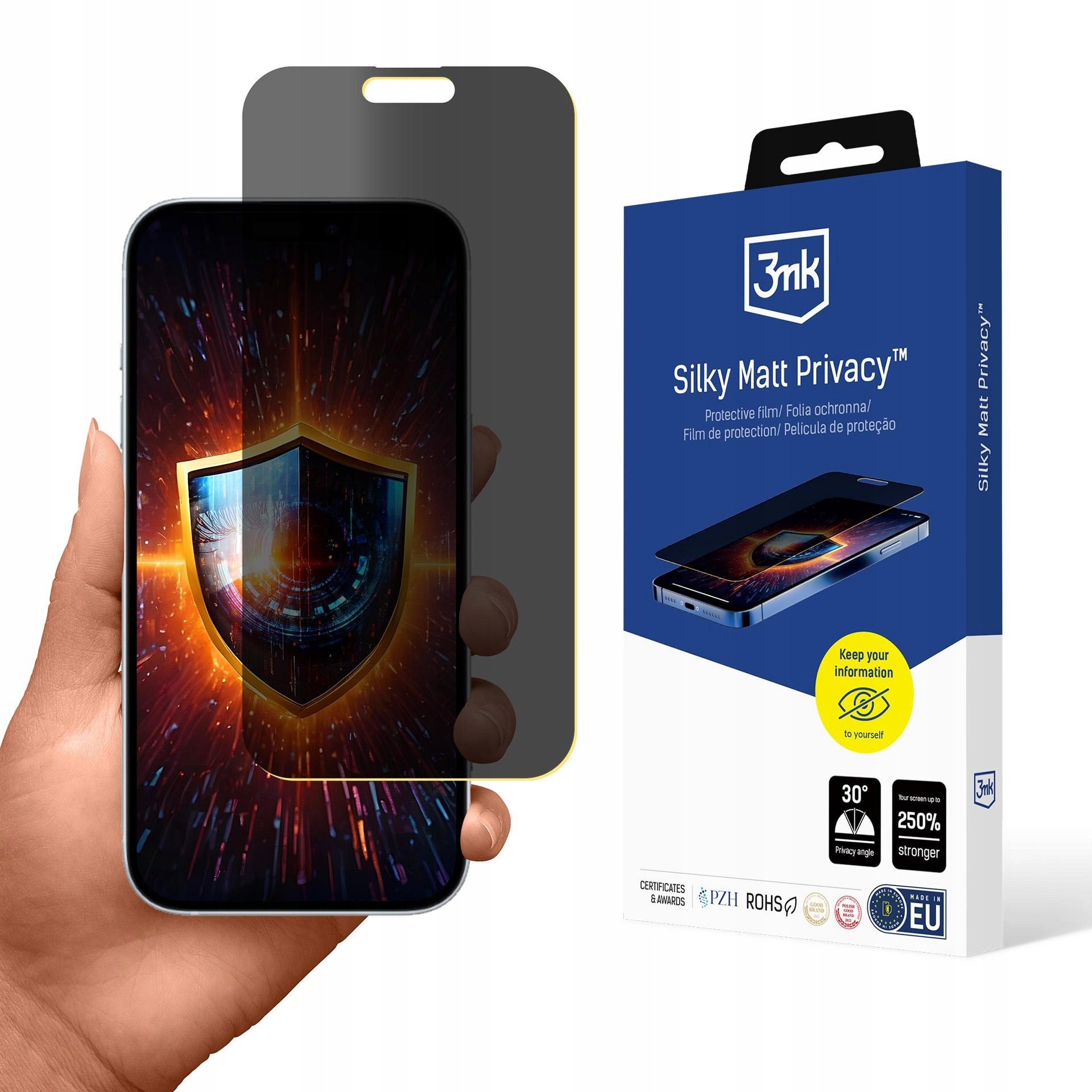 Folia prywatyzująca 3MK Silky Matt Privacy do Apple iPhone 17 Pro