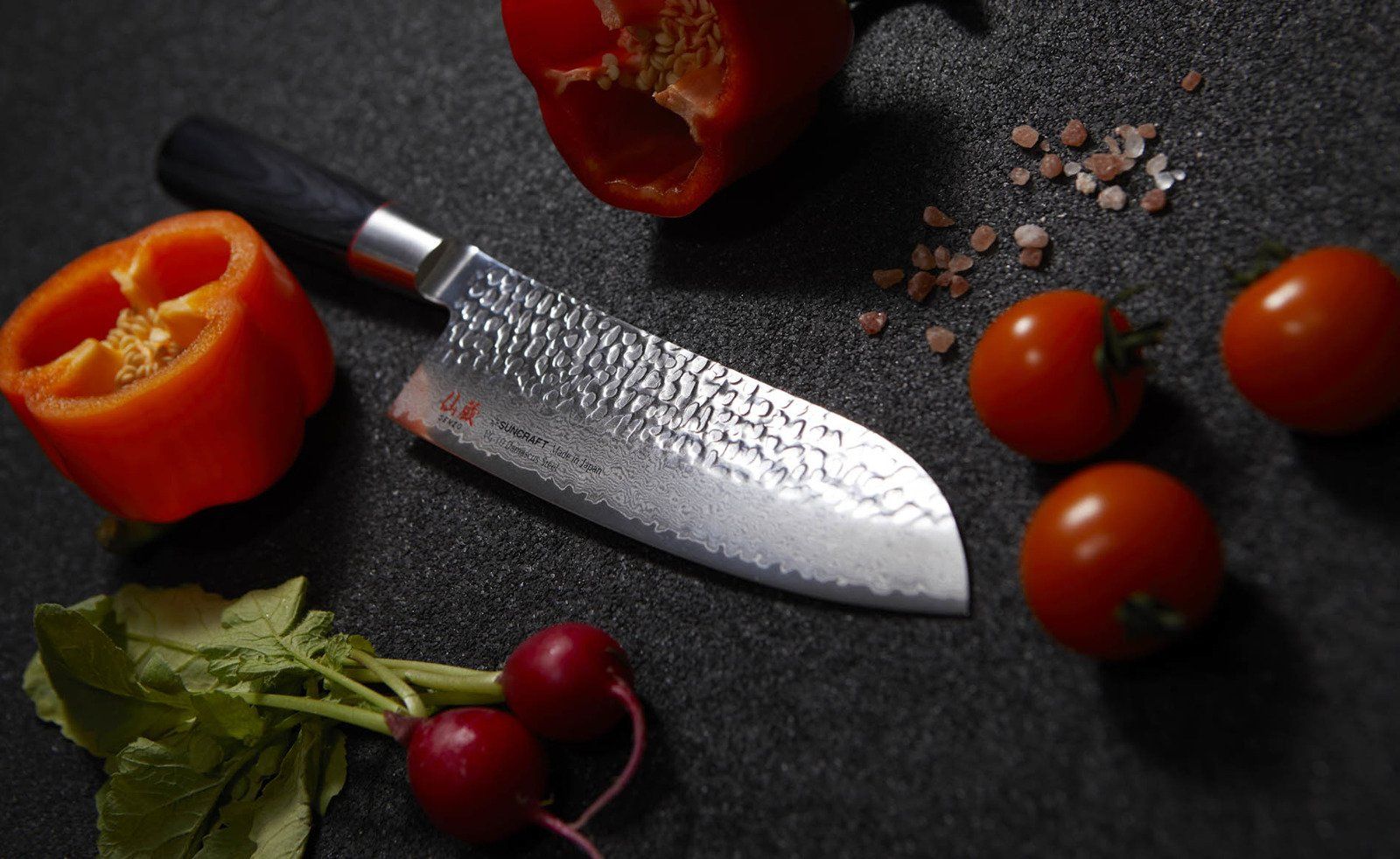 Suncraft Nóż kuchenny Suncraft SENZO CLASSIC Santoku 167 mm [SZ-04] uniwersalny