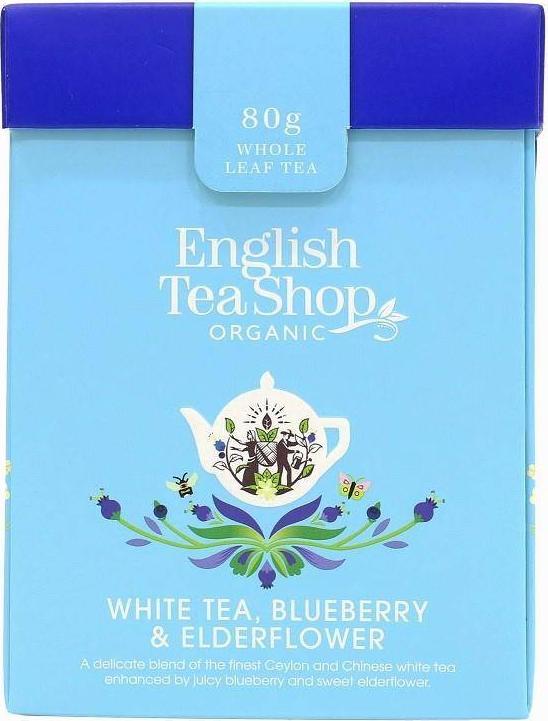 English Tea Shop Herbata biała sypana z dzikim bzem i borówką BIO 80 g English Tea Shop