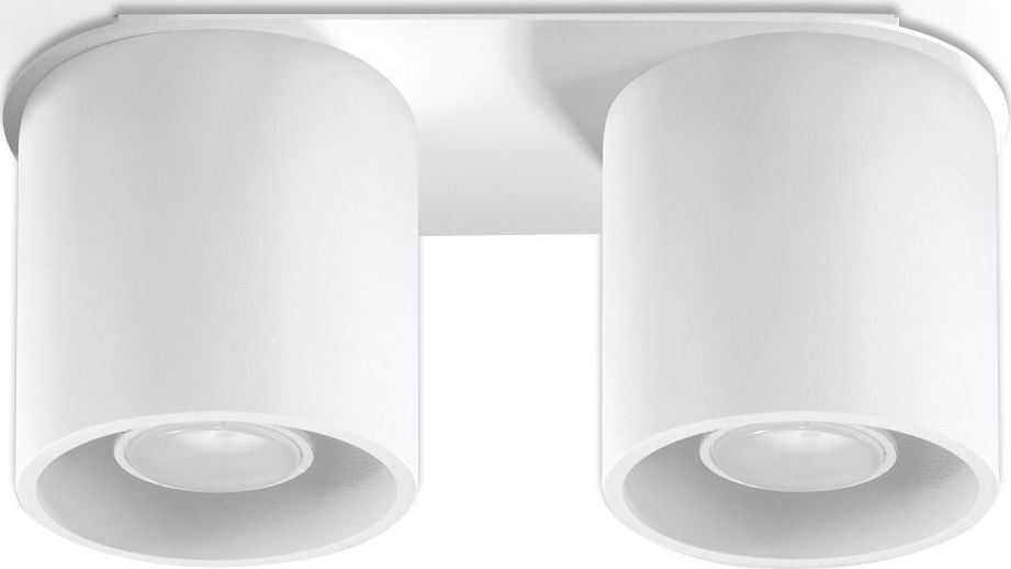 Lampa sufitowa Lumes Plafon podwójny walec E761-Orbil - biały