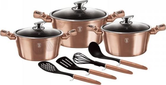 Berlinger Haus KOMPLET GARNKÓW 10-EL. BERLINGER HAUS METALLIC LINE ROSEGOLD BH-6151