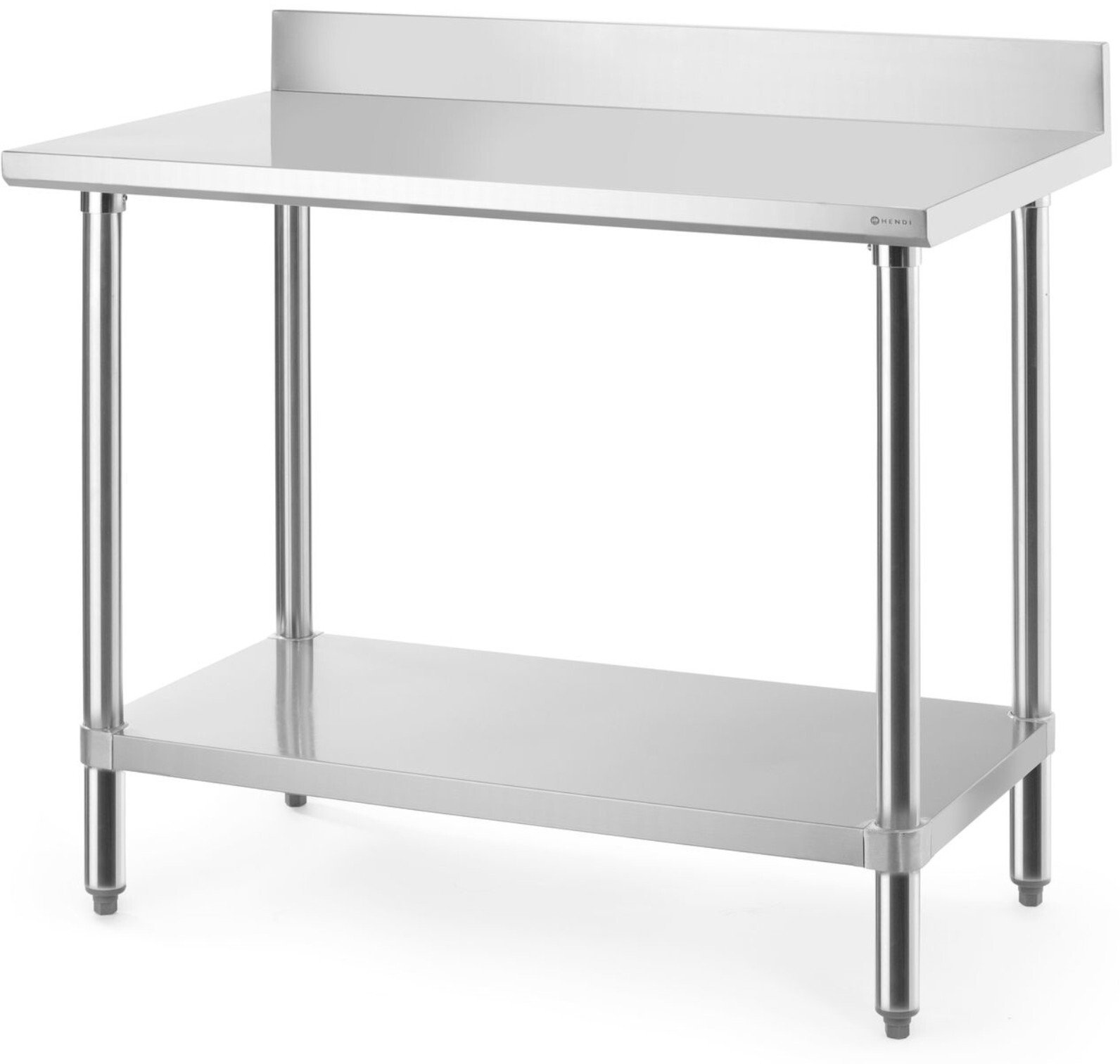 Hendi Stół przyścienny z półką rantem skręcany Budget Line 100x60x95 cm