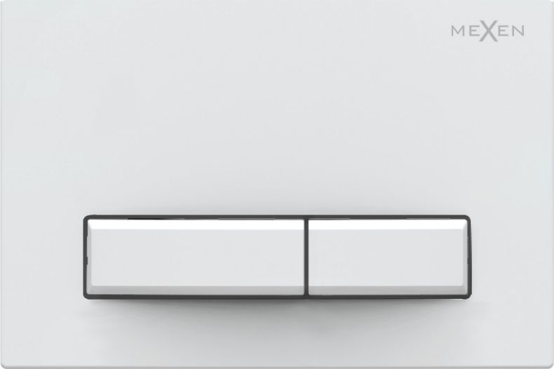 Przycisk spłukujący Mexen Mexen Fenix 09 przycisk spłukujący, biały matowy - 600920