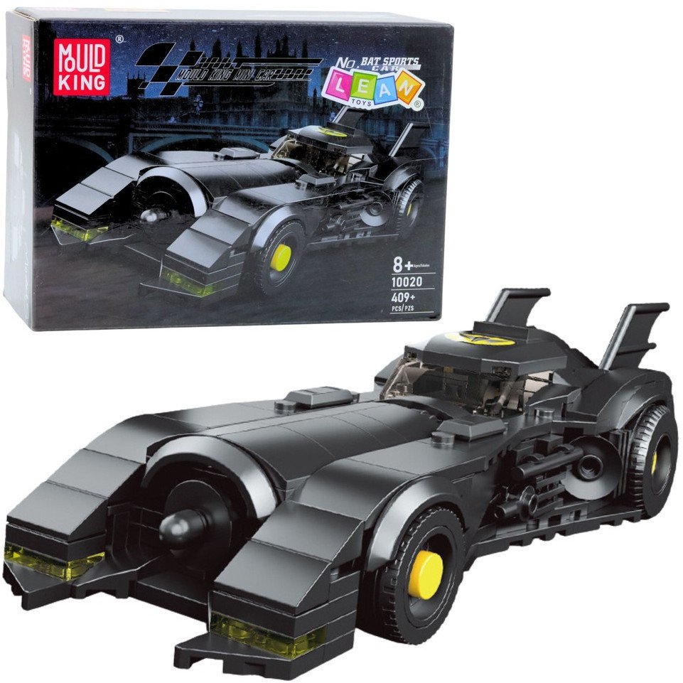 Klocki Konstrukcyjne Samochód Wyścigowy Superbohatera Czarny 409 el.