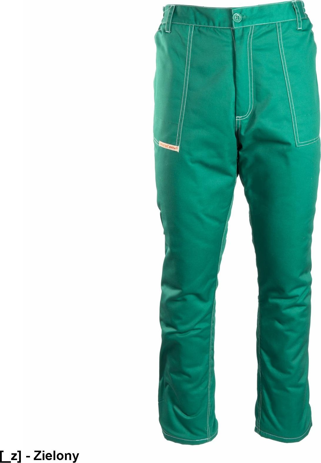 Polstar OSSP - BRIXTON SNOW SPODNIE DO PASA OCIEPLANE, POLIESTER/BAWEŁNA (65% /35%), 290G/M2, - zielony XXXL