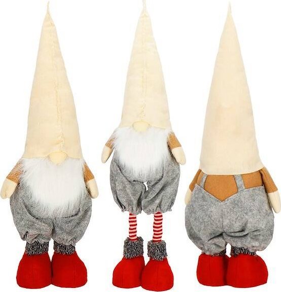 Springos Skrzat świąteczny 53-70 cm ozdoba, krasnal świąteczny na teleskopowych nóżkach UNIWERSALNY