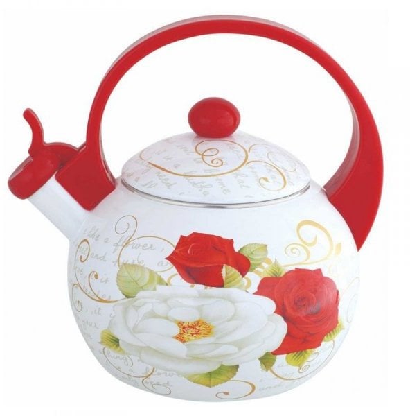 CZAJNIK EMALIOWANY 2L Z GWIZDKIEM KINGHOFF KH-1910