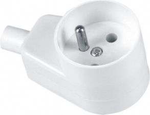 Jonex Gniazdo przenośne kątowe 16A 2P+Z 250V białe GN-170K