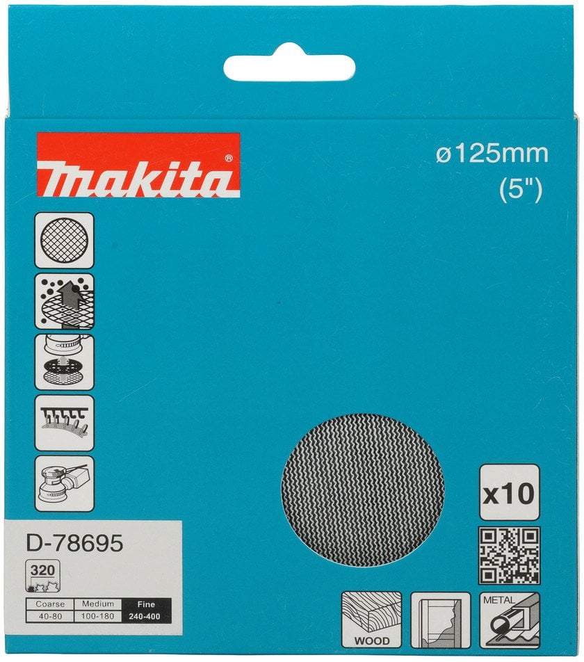 SANDING MESH 125MM A320 10PCS D-78695