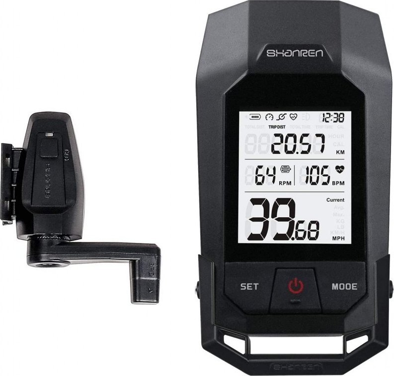 HP Shanren Raptor II PRO: Komputer rowerowy z oświetleniem Bluetooth