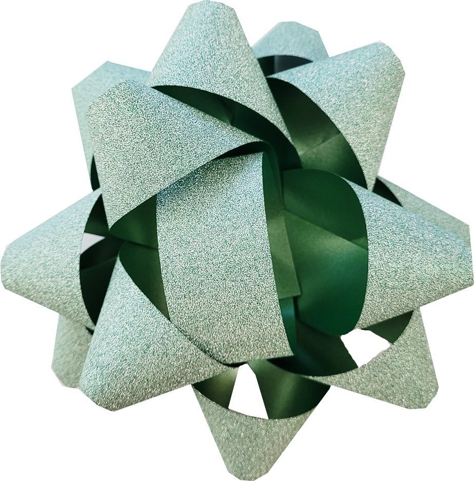 Fastima Rozetka Brokat KOKARDA do prezentów 9cm 18M