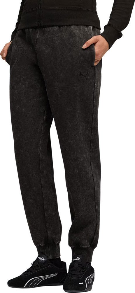 Spodnie damskie Puma ESS Elevated Comfort Wash Sweatpants czarne 688104 01 M