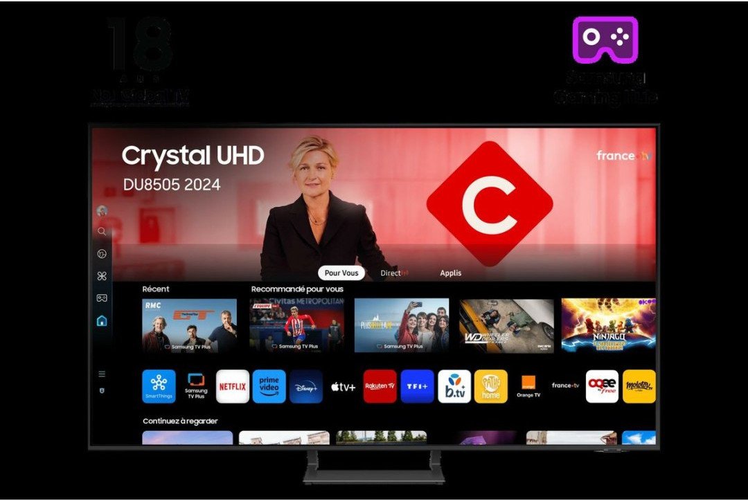 Smart TV Samsung TU75DU8505KXXC 4K Ultra HD LED HDR HDR 10+ 75"